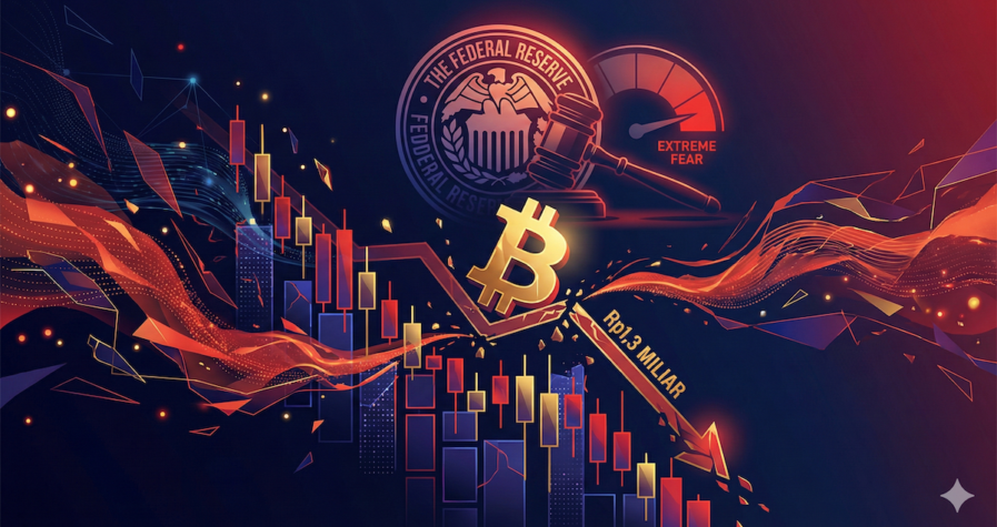 Harga Bitcoin Terancam Jebol Rp1,3 Miliar? The Fed dan "Extreme Fear" Jadi Biang Kerok!