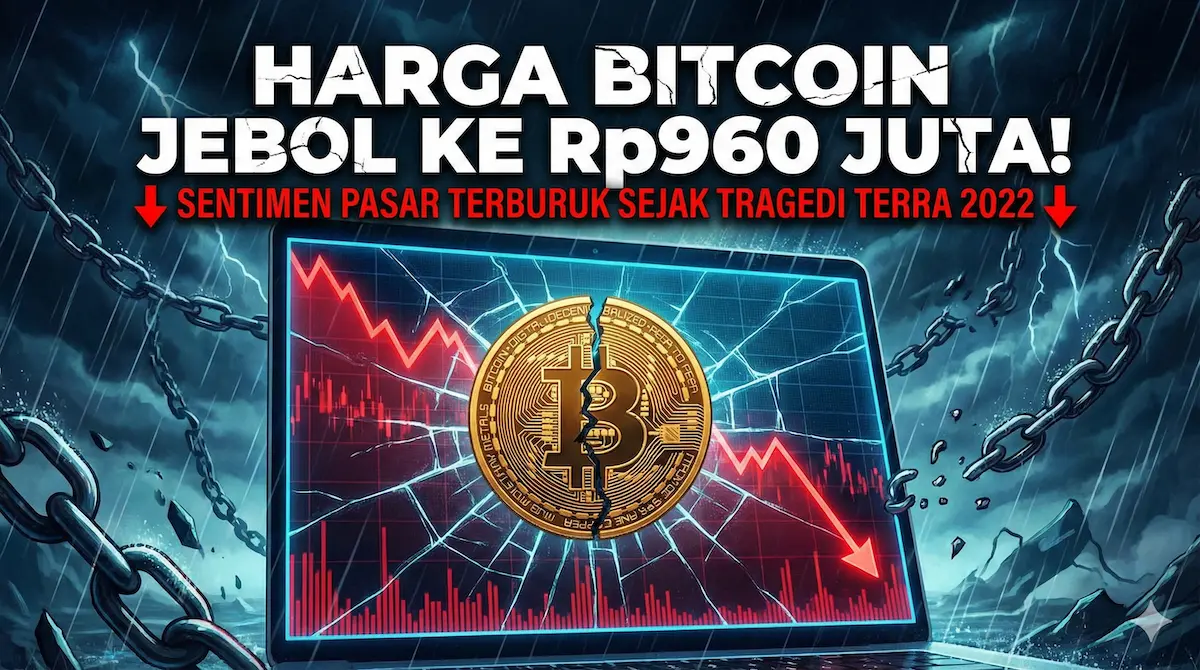 Harga Bitcoin Jebol ke Rp960 Juta! Sentimen Pasar Terburuk Sejak Tragedi Terra 2022