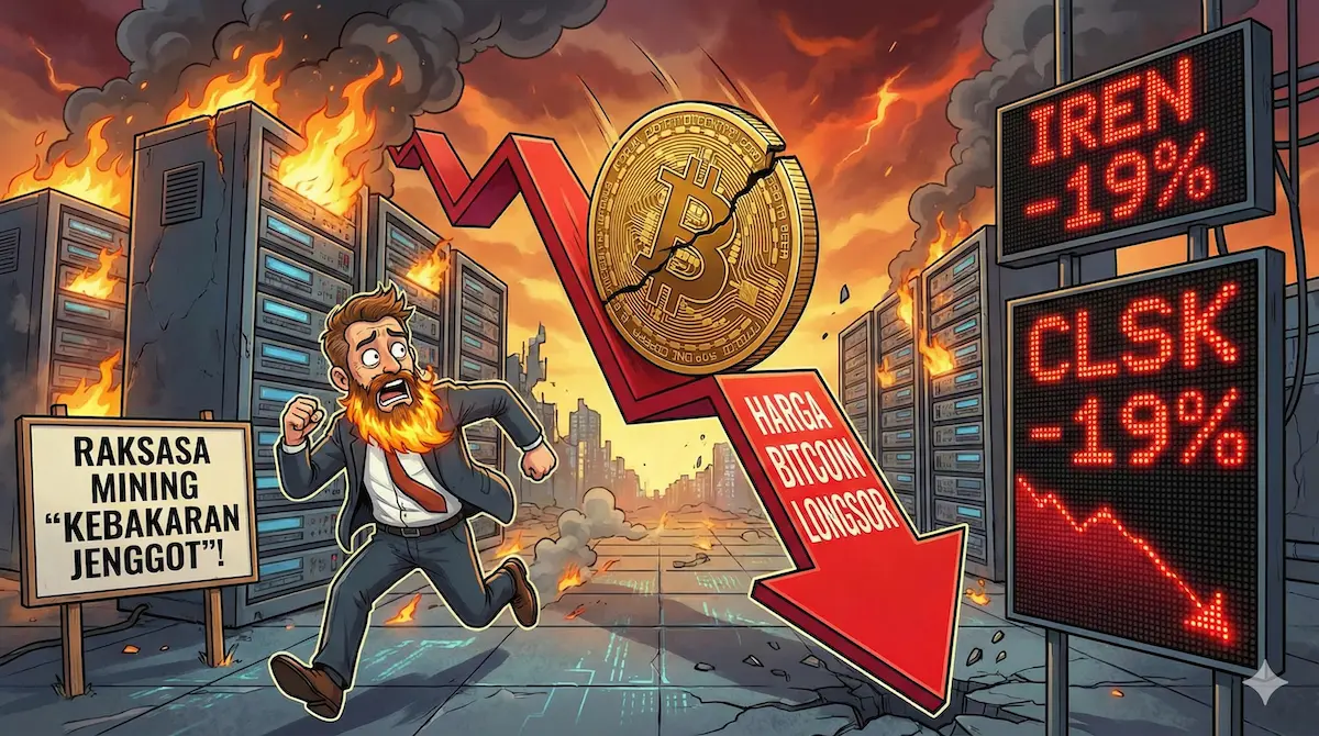 Harga Bitcoin Longsor, Raksasa Mining "Kebakaran Jenggot"! Saham IREN & CleanSpark Anjlok 19%