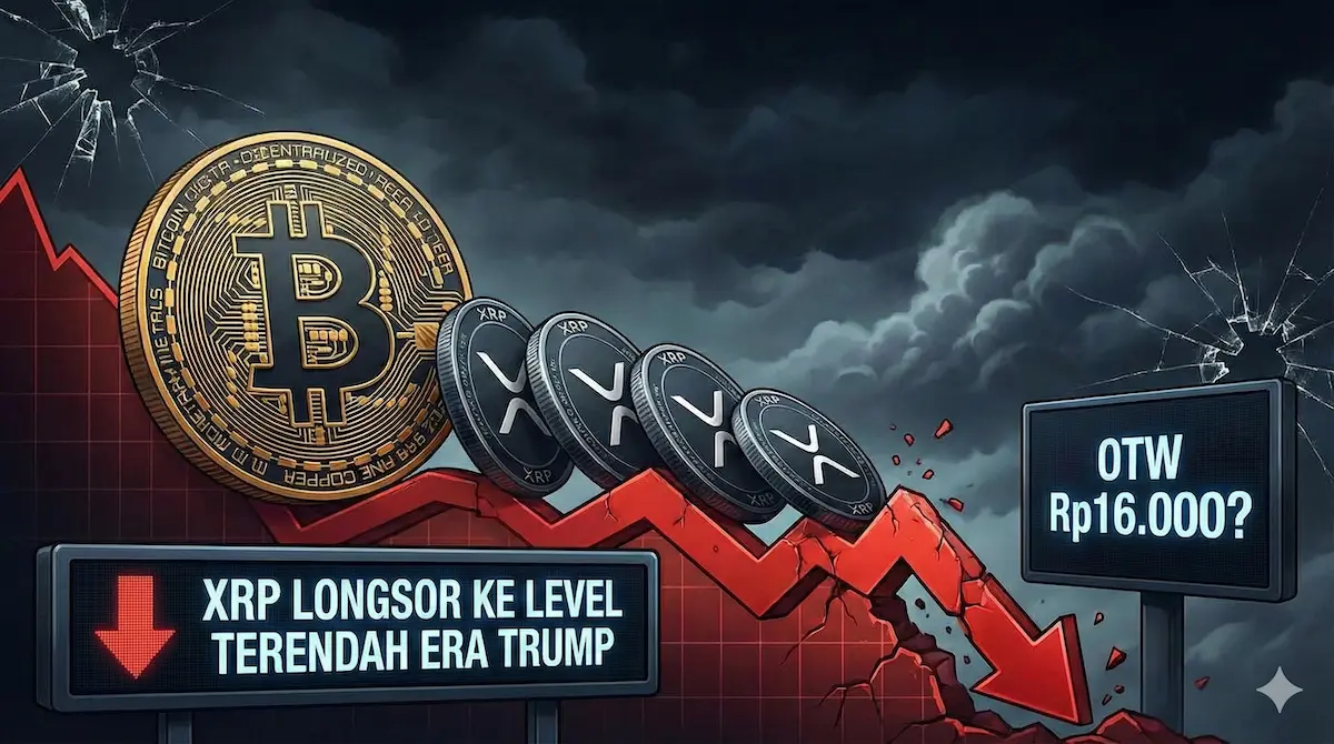 Efek Domino Harga Bitcoin! XRP Longsor ke Level Terendah Era Trump, OTW Rp16.000?