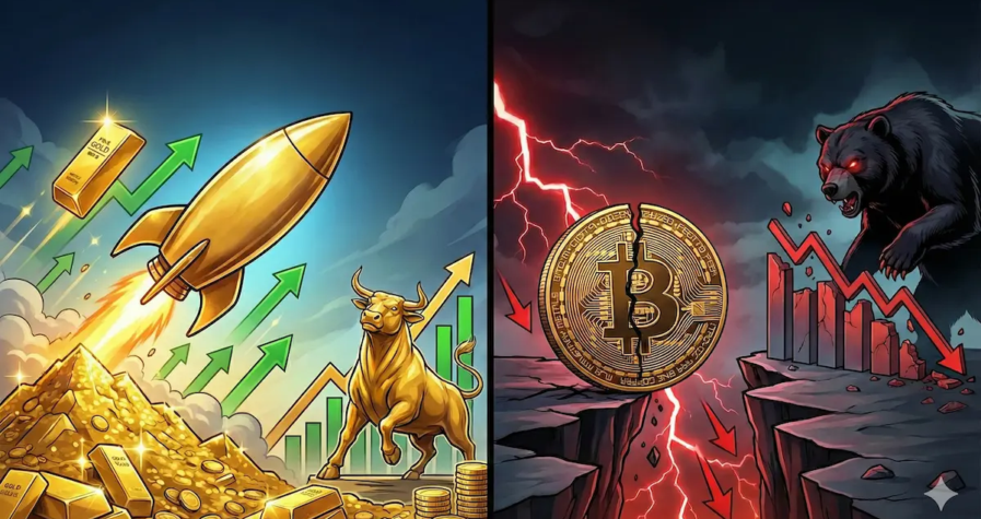 Laba Gold Fields Meroket 3x Lipat Efek Reli Emas! Sinyal Bahaya bagi Harga Bitcoin?