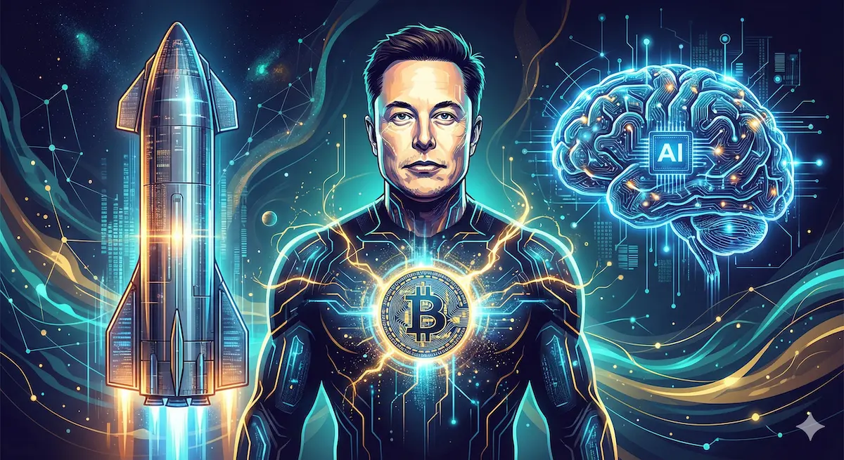 Merger perusahaan spacex dan xai milik elon musk yang membawa cadangan bitcoin ke pasar saham publik