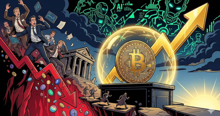 Wall Street Kena Mental "AI Scare"! Harga Bitcoin Tertahan di Rp1 Miliar, Altcoin Makin Berdarah