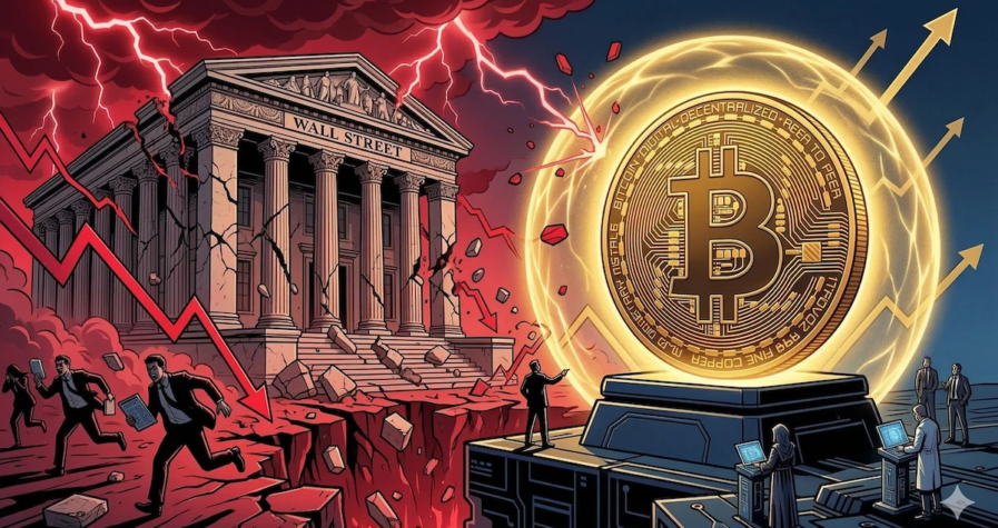 Ancaman Krisis Wall Street Naik 35%, Kenapa Harga Bitcoin Masih Kokoh di Rp1,07 Miliar?