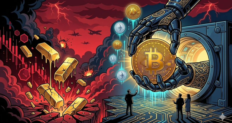 Perang Bikin Emas Keok, Raksasa Ini Justru Borong Kripto Rp166 Triliun! Sinyal Kuat Buat Harga Bitcoin?