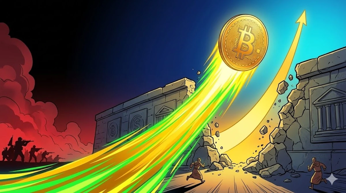 Perang Mereda, Harga Bitcoin Bersiap Meledak ke Rp4,7 Miliar Berkat Pola "Banana Split"?