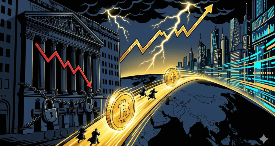 Saat Wall Street Tutup, Kripto Ambil Alih! Bursa 24/7 Jadi Barometer Baru Krisis Global