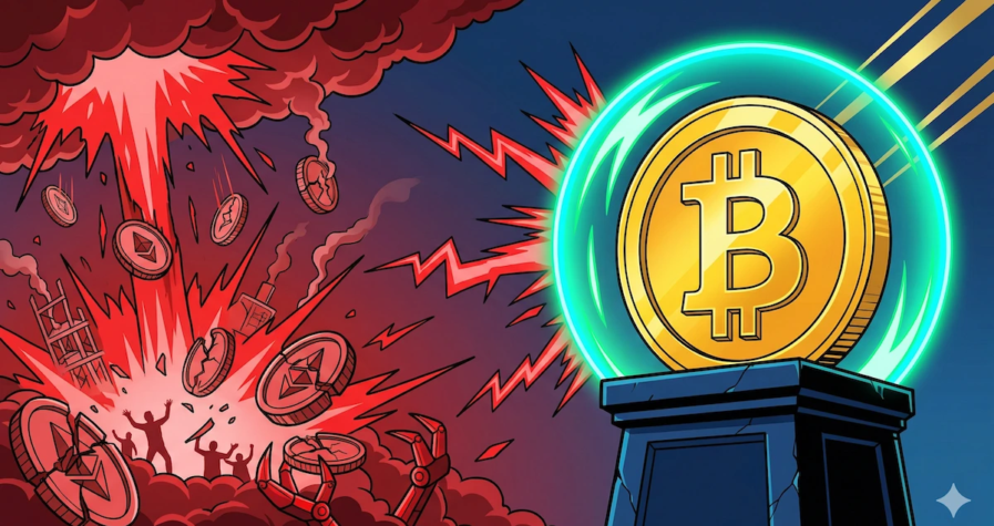 Badai Likuidasi Altcoin! Fartcoin Runtuh, Akankah Guncangan Ini Menyeret Jatuh Harga Bitcoin?