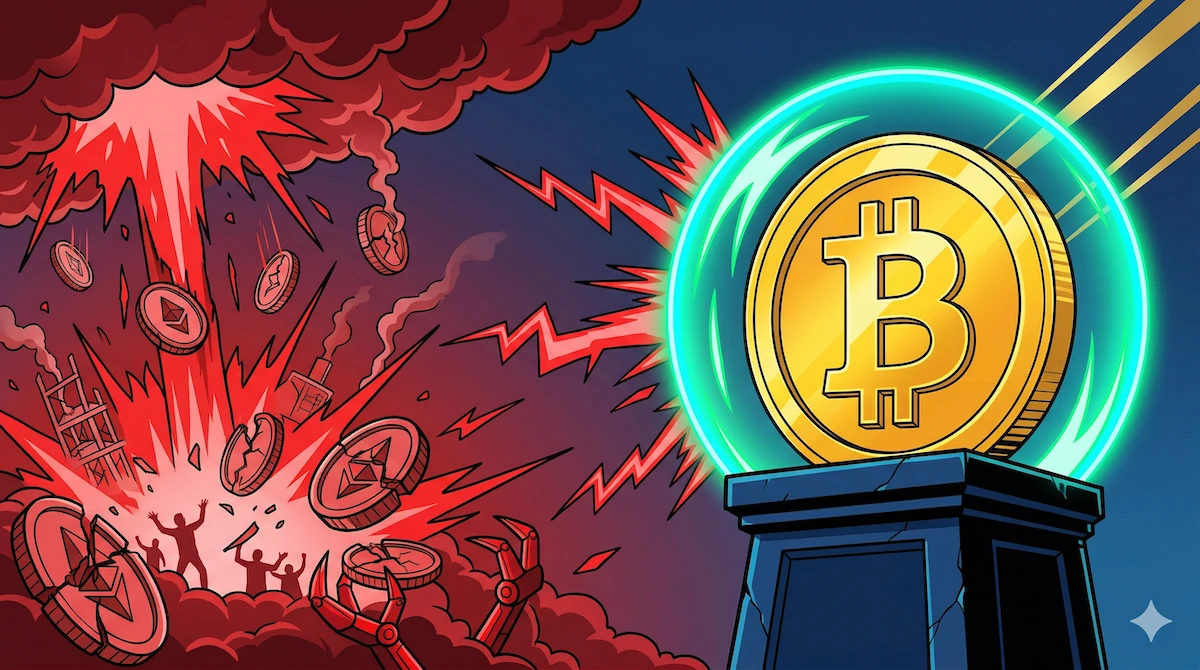 Badai Likuidasi Altcoin! Fartcoin Runtuh, Akankah Guncangan Ini Menyeret Jatuh Harga Bitcoin?