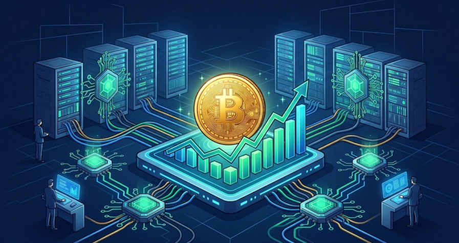 Harga Bitcoin Kembali Merangkak ke Atas $64.000 di Tengah Tren Perpindahan Penambang ke Sektor Kecerdasan Buatan (AI)