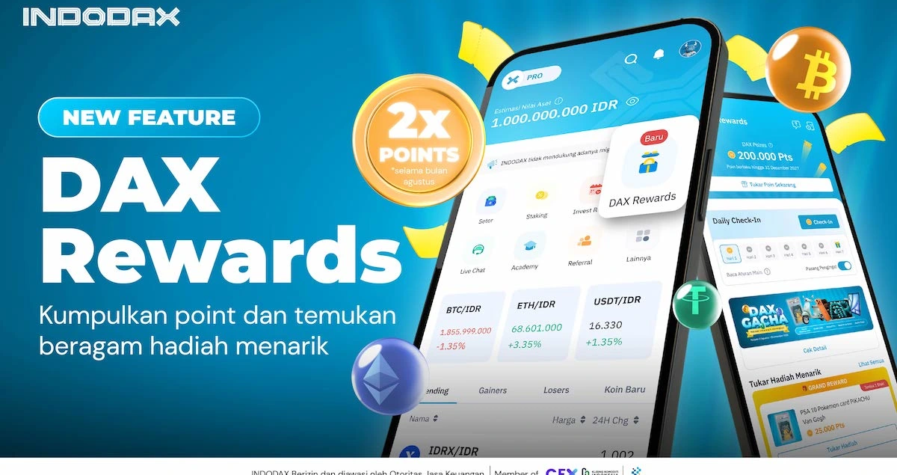 INDODAX Rilis Fitur DAX Rewards: Hadirkan Gamifikasi dan Hadiah Mewah Sekaligus Dorong Literasi Kripto di Indonesia