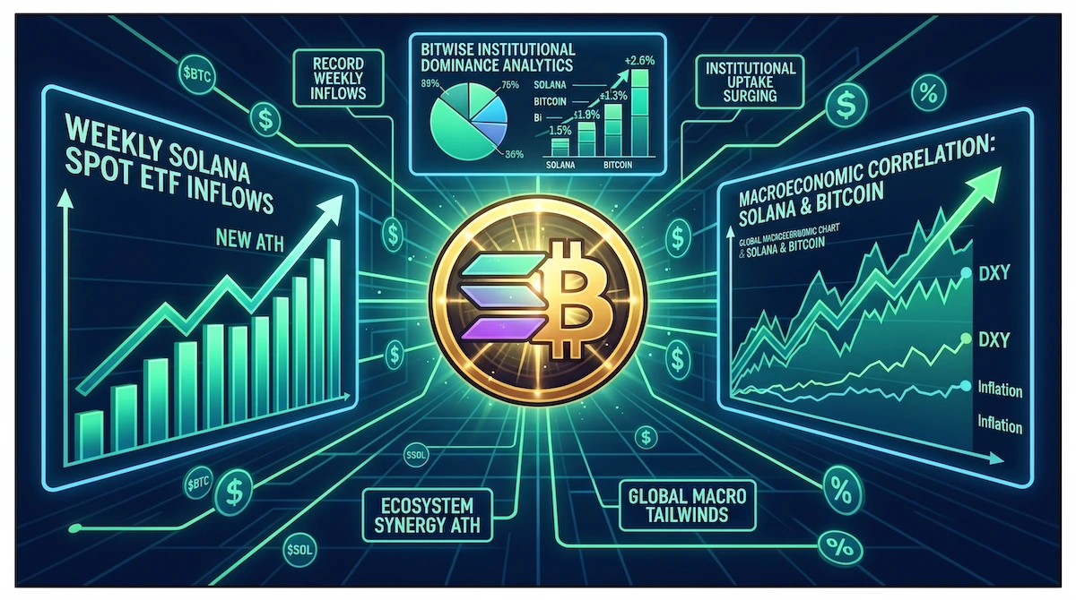 ETF Solana Pecahkan Rekor Mingguan Tembus USD 188 Juta: Dominasi Bitwise dan Dampaknya di Tengah Pergerakan Harga Bitcoin